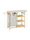 HomCom Καλάθι Απλύτων Bamboo 57.4lt Γκρι