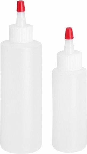 Set Containere pentru Decorare Zola 2 Piese Dimensiuni Diferite 60-120 Ml Transparent Alb