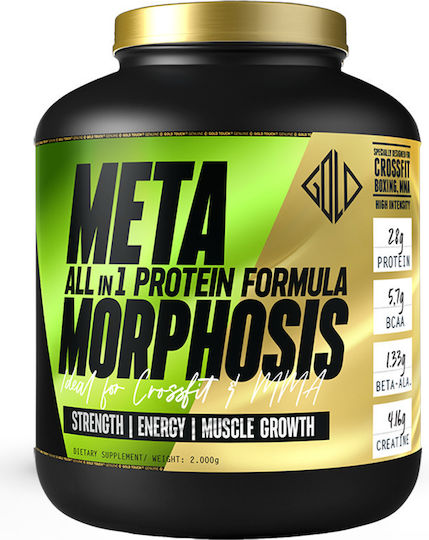 GoldTouch Nutrition Metamorphosis All in 1 Protein Formula Protein Whey with Creatine & Flavor Belgium Chocolate 2kg