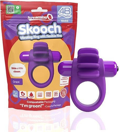 Vibrator Ring Penis Screaming O 4b Skooch Silicone Waterproof Multifunctional