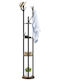 HomCom Cuier de podea din Lemn Maro 30x30x175cm