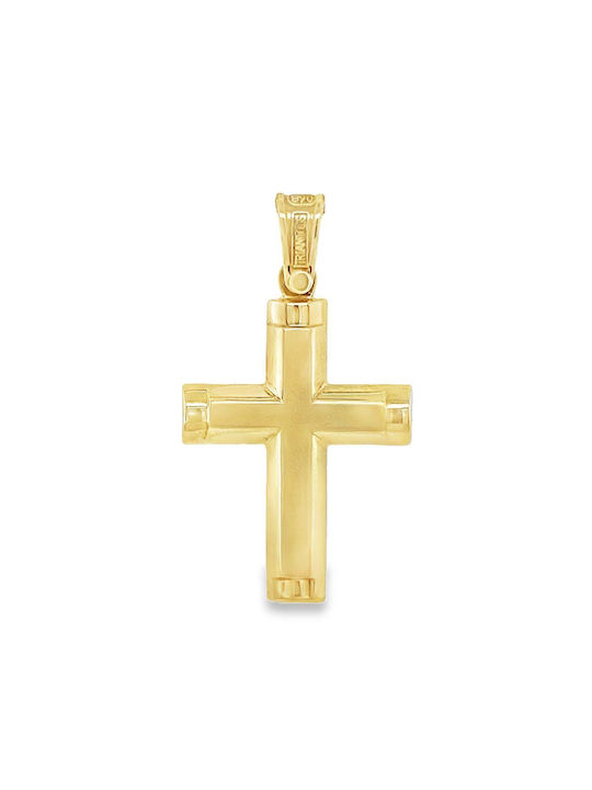 Xryseio Herren Gold Kreuz 14K