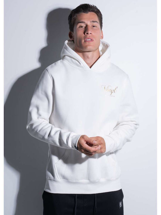 Φούτερ με Κουκούλα White