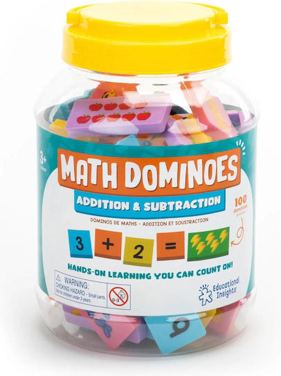 Educational Insights Math Domino Εκπαιδευτικό Παιχνίδι Γράμματα & Αριθμοί για 3+ Ετών
