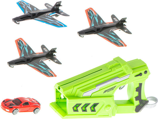 Gun 2 In 1 Launcher Zola Planes Car 20 X 5 X 10 Cm Multicoloured