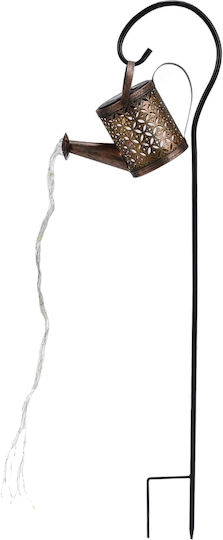 Lampă decorativă solară Ubx Stropitoare de apă Lumină curgătoare 60 LED-uri Lumină alb cald