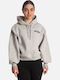 Long Women's Sweatshirt Hooded Grey
