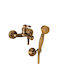 Bath Mixing Bathtub Shower Faucet Complete Set Bronze