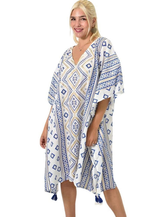 Potre Women's Caftan Beachwear Blue