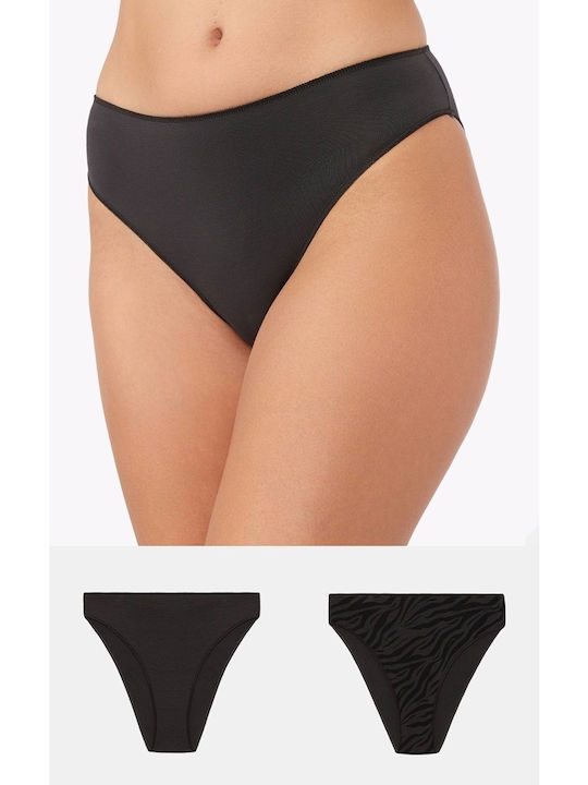 Minerva Γυναικεία Slip 2Pack Γκρι