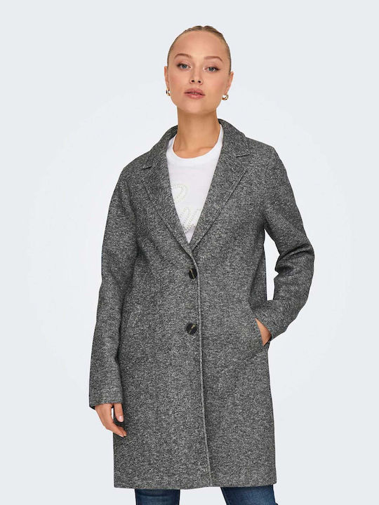 Sedona Women's Gray Coat with Buttons