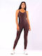Women's One-piece Suit Brown