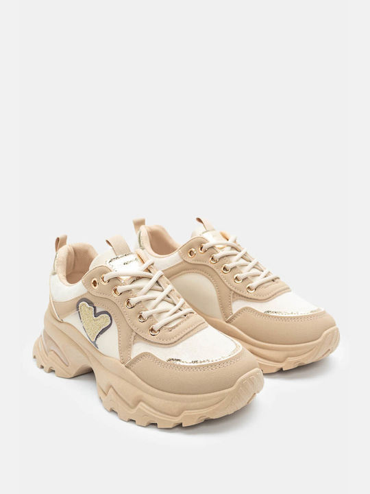 Luigi Chunky Sneakers Beige-dark