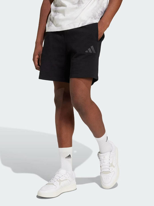 French Terry Men's Athletic Shorts Black
