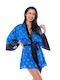 Winter Women's Robe Blue