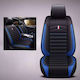 PerVoi Waterproof Car Cover Set 11pcs Leatherette Black / Blue