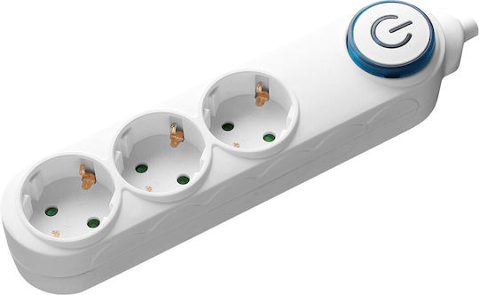 Samus 3-socket Schuko Extension Cord 5m 3680w 3x 1.5mm² Switch 3pi5-3680