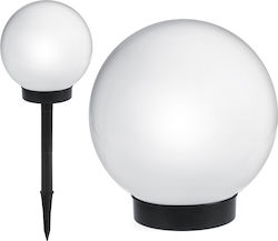 Solar LED Gartenlampe Große Kugel Greenblue GB166 25x25x58cm Weiß