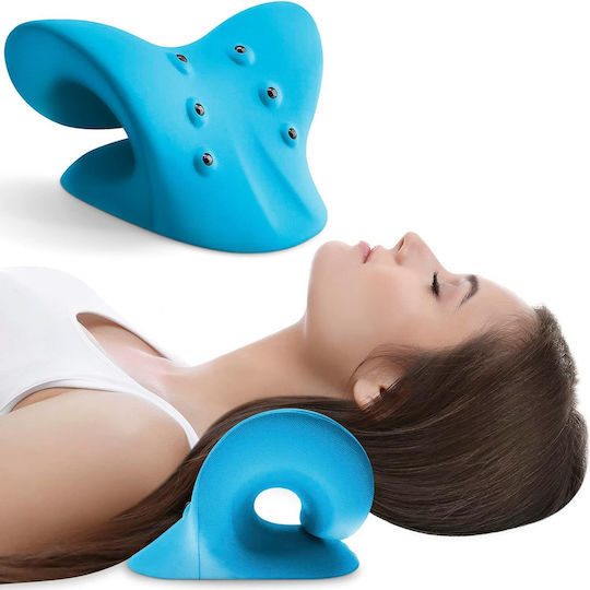 Anzorhal Neck Cervical Stretching Pillow Blue