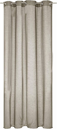 Jemidi24 Vorhang mit Grommets Beiges 140x245cm