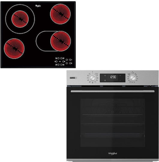 Whirlpool Φούρνος άνω Πάγκου 71lt με Κεραμικές Εστίες Π59.5εκ. Inox