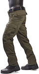 Pantaloni Gabardină Satinată Woodland Khaki