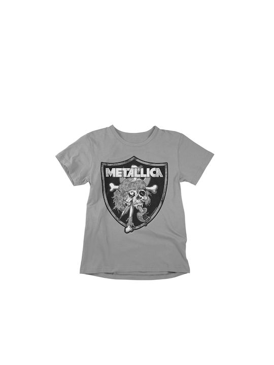 Skull Crest Bluse Metallica Gray