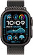 Apple Watch Ultra 2 Titanium 49mm Waterproof with eSIM and Heart Rate Monitor (Black with Black Titanium Milanese Loop - Large)