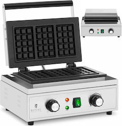 Rectangular Waffle Maker 3 Belgian Waffles Teflon 1500 W