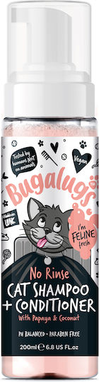 No-Rinse Shampoo & Conditioner for Cats Papaya & Coconut 200ml