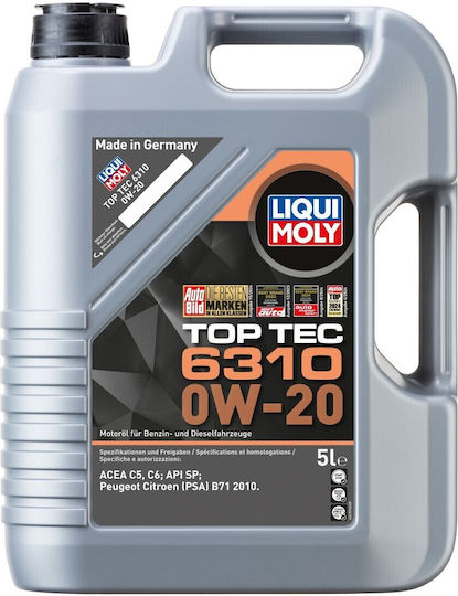 Liqui Moly Top Tec 6310 Car Oil 0W-20 5lt