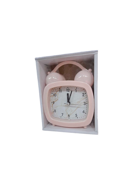 Tabletop Clock with Alarm Pink 198420