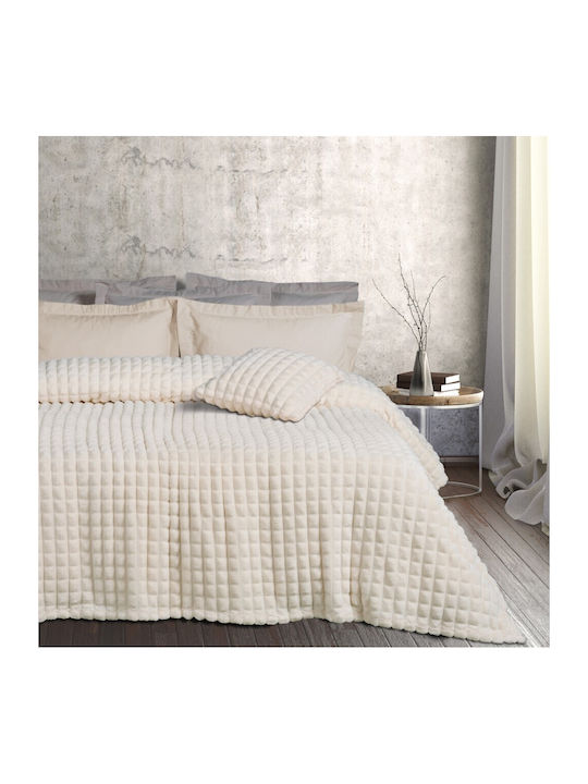 Das Home 1356 Blanket Fleece Queen 220x240cm. Ivory