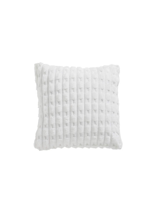 Das Home Sofa Cushion 1176 Fleece White 40x40cm