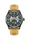 Timberland Henniker Watch Automatic with Brown Leather Strap