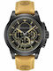Timberland Men's Watch 46mm Chronograph Battery with Brown Leather Strap