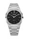 D1 Milano Ultra Thin Men's Watch Battery with Silver Metal Bracelet