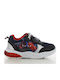 Kids Sneakers with Scratch & Lights Black