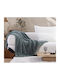 Nef-Nef Homeware Germain Blanket Sherpa Sofa 130x180cm Green