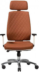 Executive with Reclining and Adjustable Arms Brown Entry Plus Avant Garde