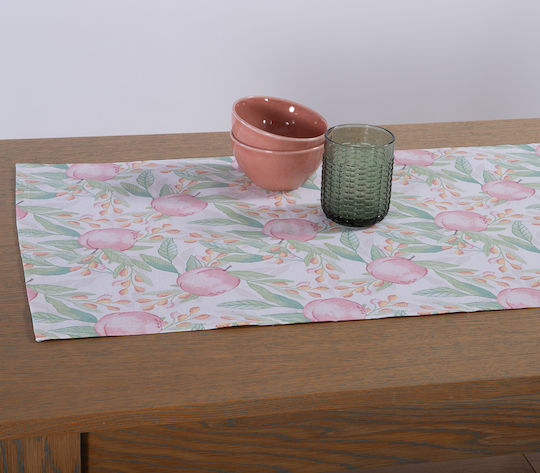 Nef-Nef Homeware Runner Apples Ecru 45x140cm