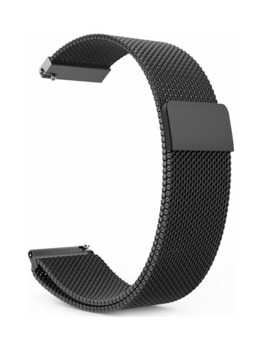 Μεταλλικό Λουράκι Μαύρο (Xiaomi Watch 2 Pro / Watch S3Realme Watch 2)