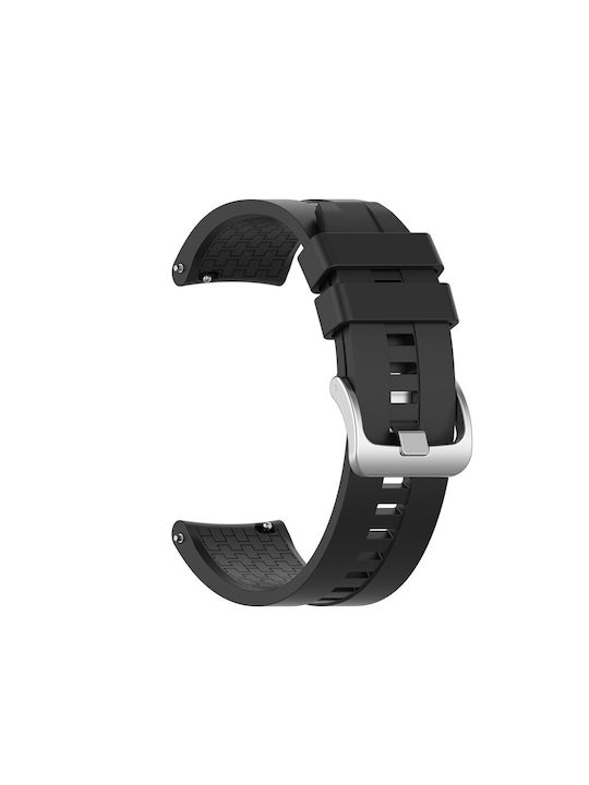 Λουράκι Σιλικόνης Hexagon Texture Amazfit Gtr 4 46mm Black Λουράκι Σιλικόνης Hexagon Texture Amazfit Gtr 4 46mm Black
