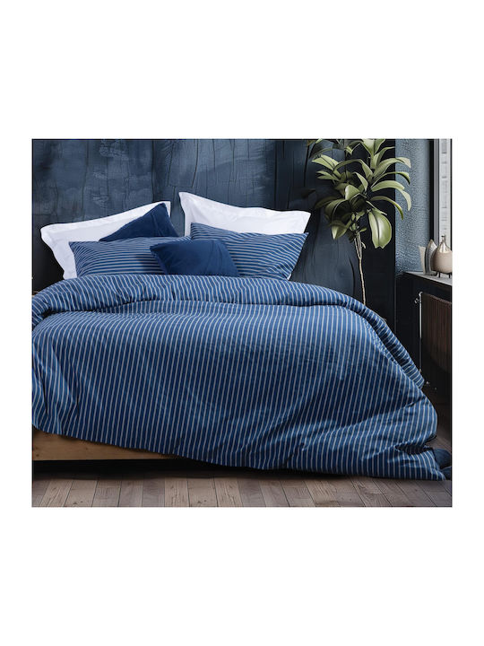 Nef-Nef Homeware Сет Чаршафи 280x270см. Nautica Coast Тъмносин 4бр