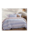 Nef-Nef Homeware Bettbezug-Set Baumwolle Einzelbett mit Kissenbezug 170x240 Avion Beige