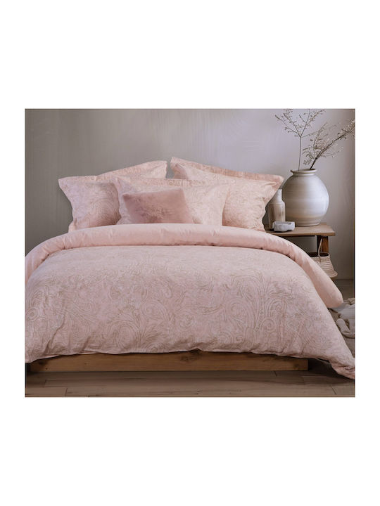 Nef-Nef Homeware Duvet Cover Set Cotton Satin Queen with 2 Pillowcases 240x230 Lilard Lilac