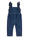 Kids' Denim Overall Denim Ruffle Strap Jumpsuit