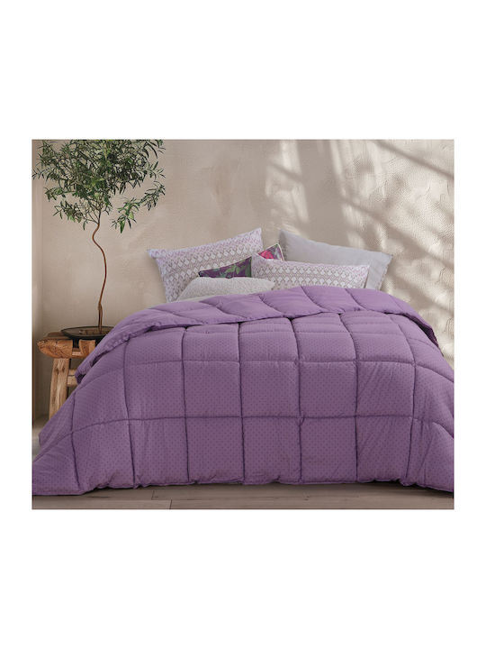 Nef-Nef Homeware Duvet Queen with Hollowfiber Filling 220x240cm Colorfull Purple 330 GSMGsm