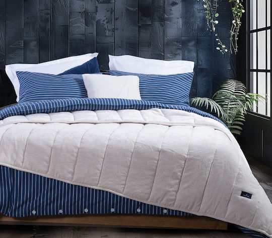 Nef-Nef Homeware Duvet Cover Queen 220x240cm Nau Coast Ecru 250 GSMGsm