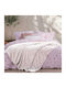 Nef-Nef Homeware Cosy Fleece Single Blanket 160x220cm Ecru